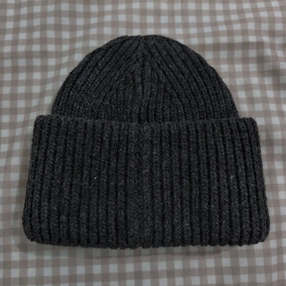 Acne Studios Unisex Dark Grey Knit Hat - Picture 5 of 6